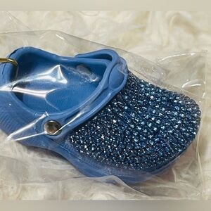 Crocks keychain sandal blue NWT